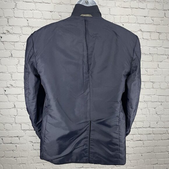 Reed St James Navy Gold 2 Button Vented Easy Care Sports Coat Blazer USA Size 44 - Picture 7 of 11